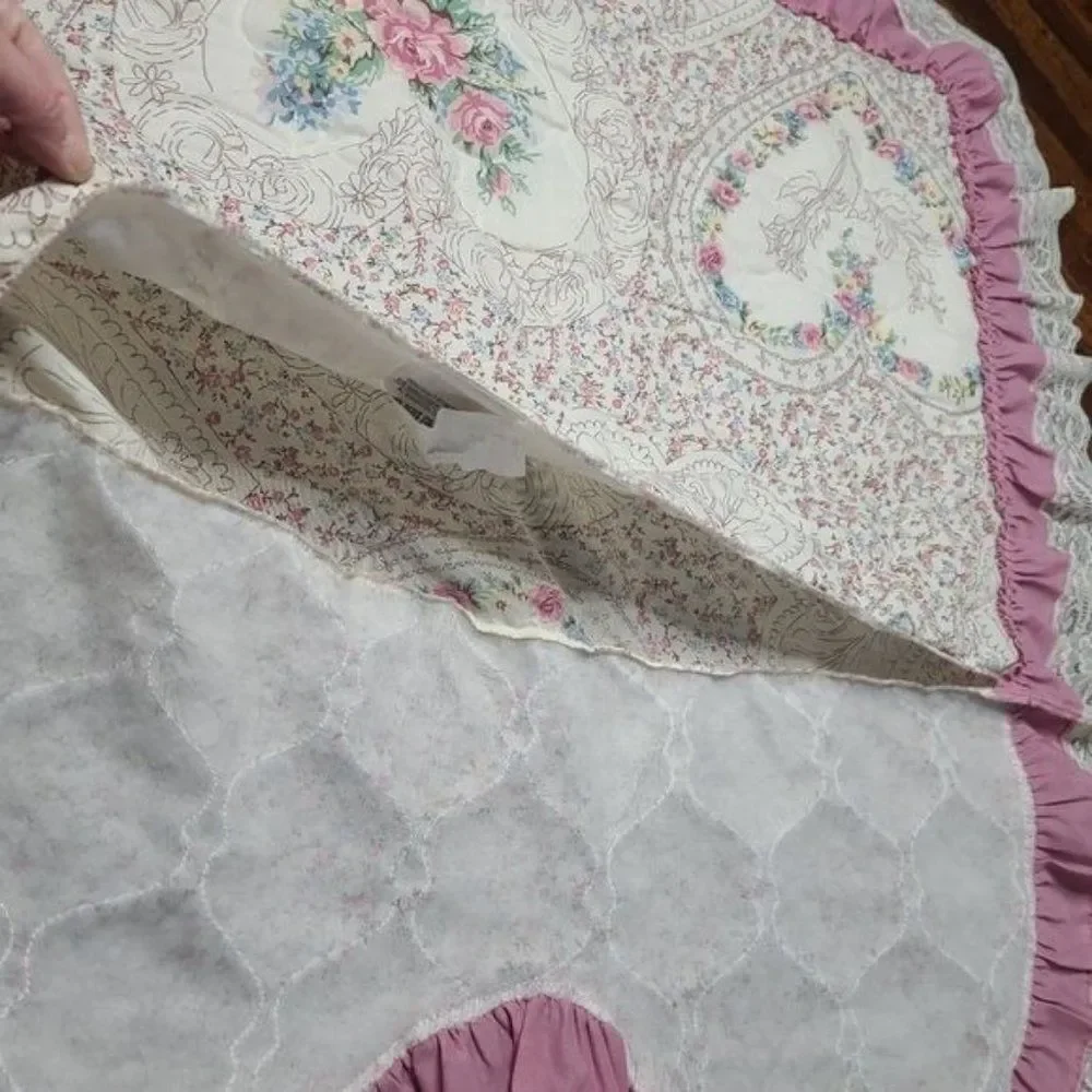 Vintage 90's Grannycore Cottagecore Pink Dainty Floral Pillowcase
